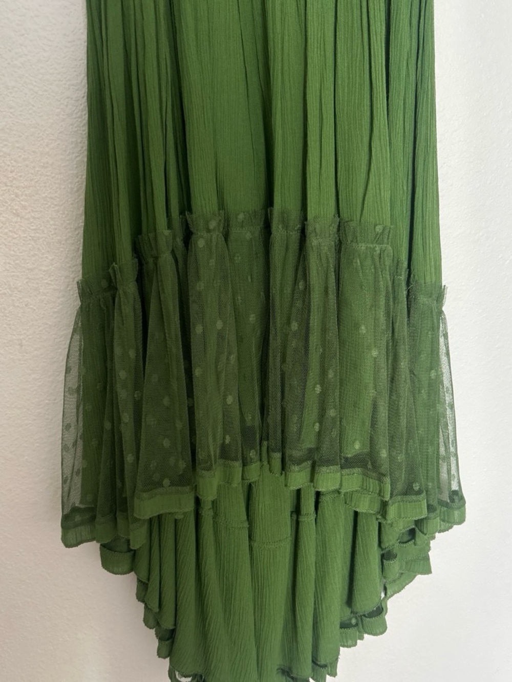 Free People Olive Green Mini Dress - Picture 3 of 5